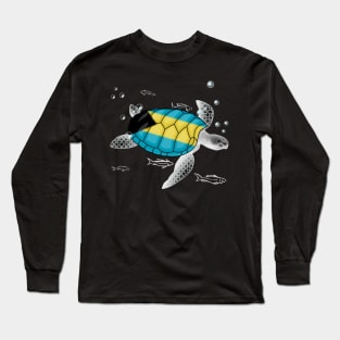 Bahamas Turtle Long Sleeve T-Shirt